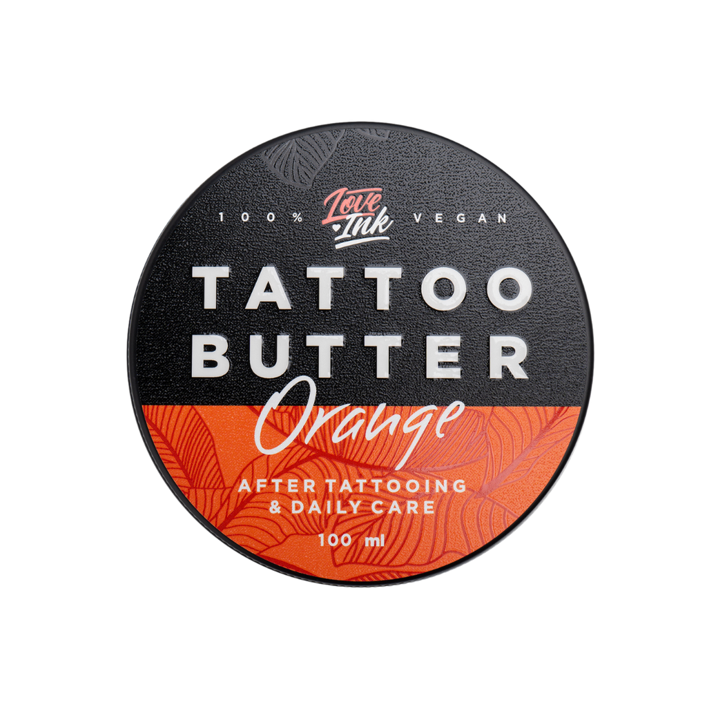 Tattoo Butter Orange 100ml balení v hliníkové plechovce s oranžovou etiketou