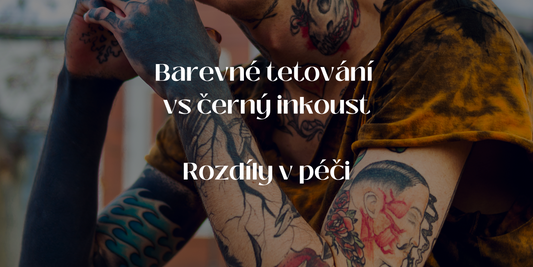Barevná tetování vs. černý inkoust – rozdíly v péči a trvanlivosti