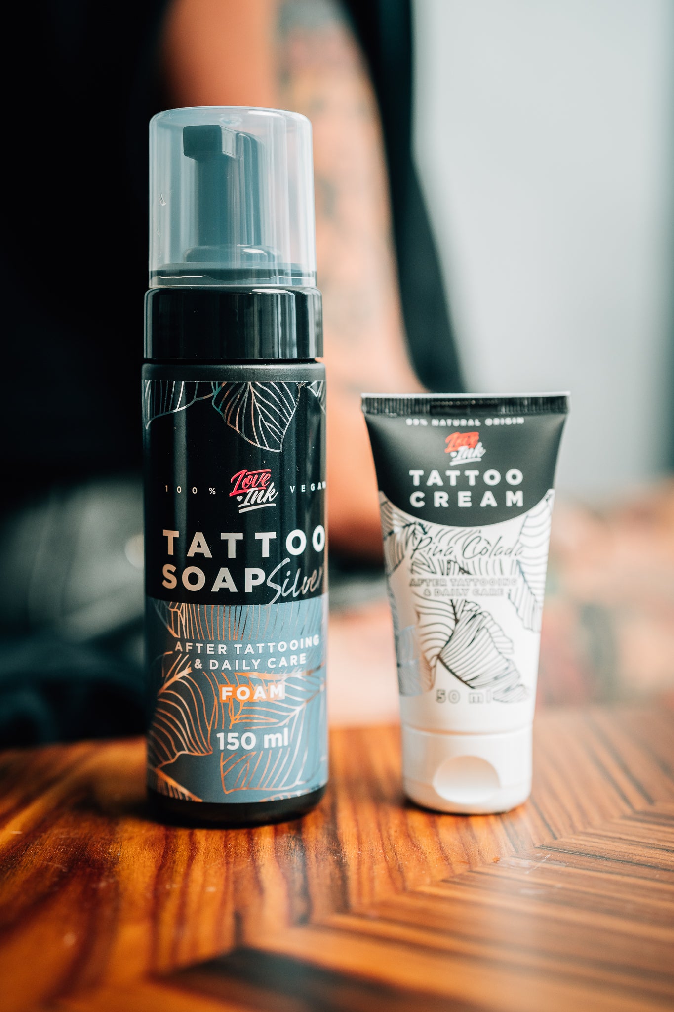 Tattoo Soap Silver a Tattoo Cream Pina Colada sada pro hojeni tetovani Loveink